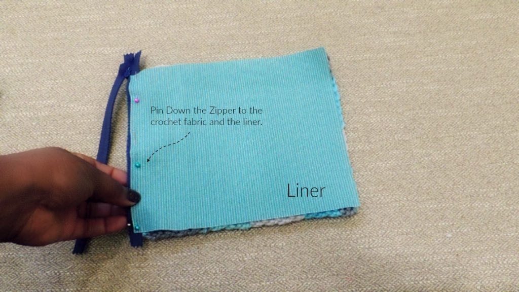 Crochet Liner and Zipper