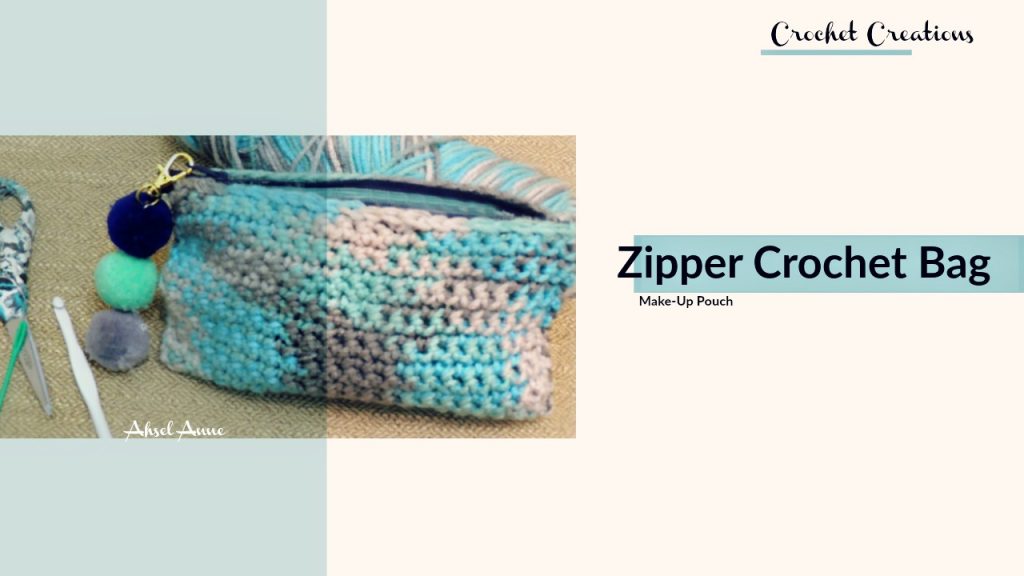 Crochet Zippered Bag Crochet Zippered Makeup Bag AhSel Anne