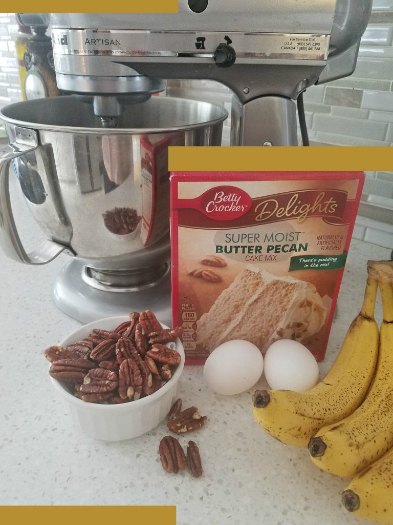 Banana Bread- 4 Simple Ingredients | Box Cake Magic | AhSel Anne