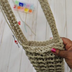 Attaching Strap Crochet Kindle Pouch
