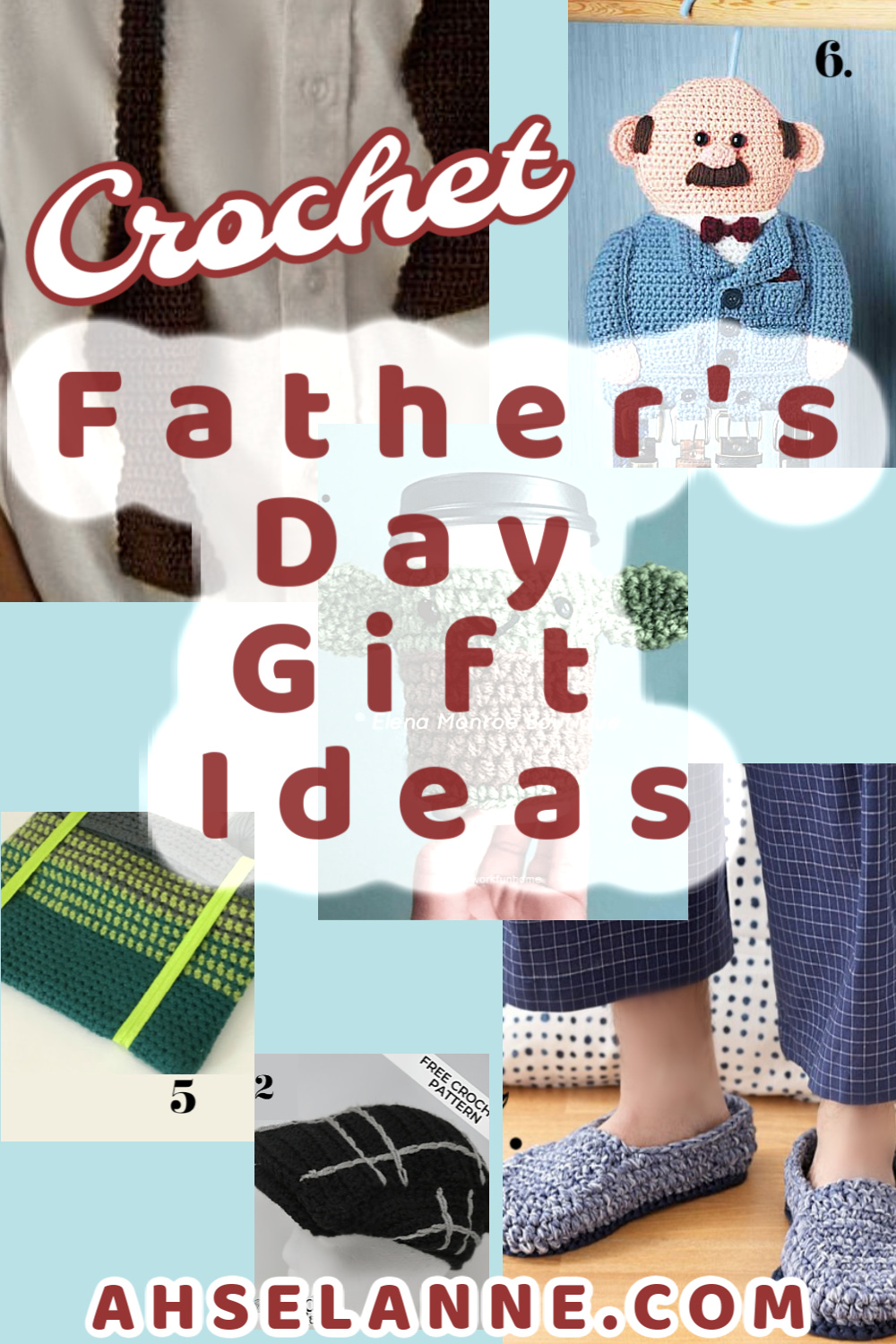 CROCHET FATHER'S DAY GIFTS Easy Father's Day Idea Ahsel Anne