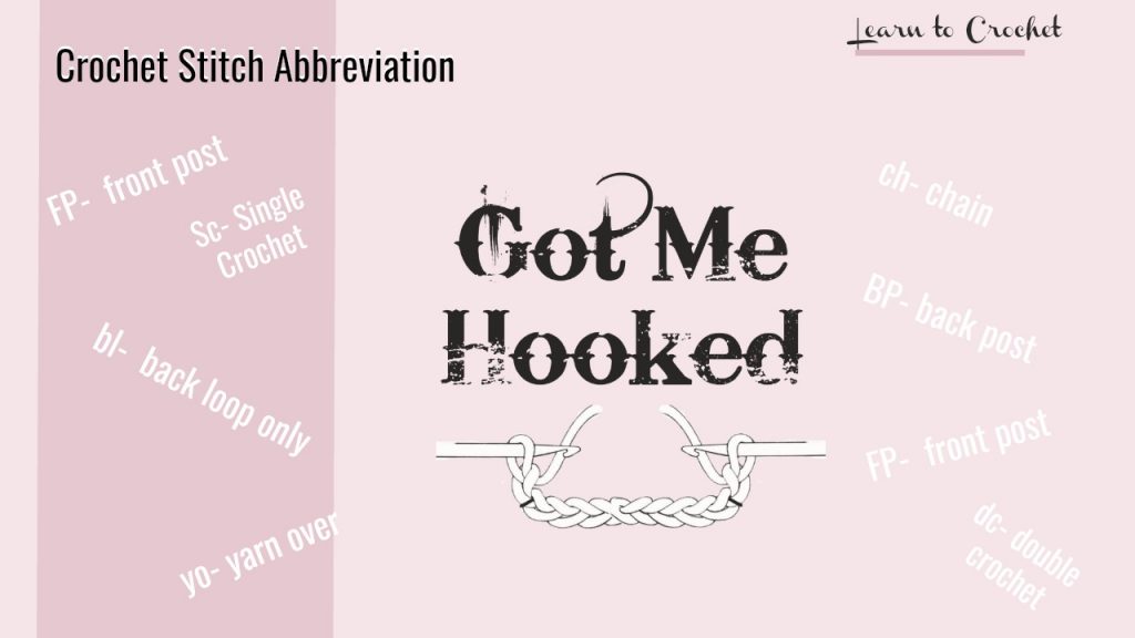 crochet abbreviation