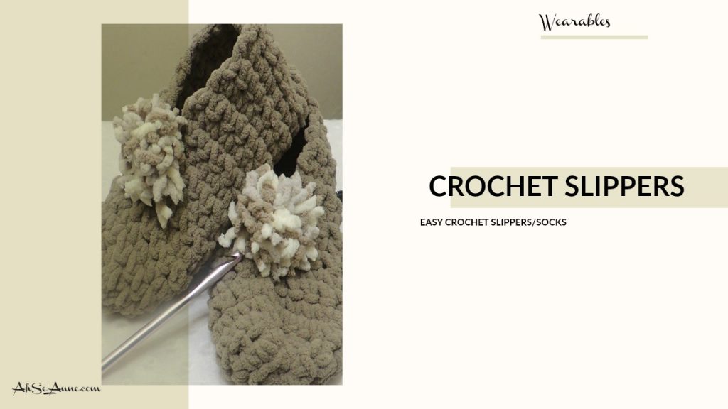 crochet slipper