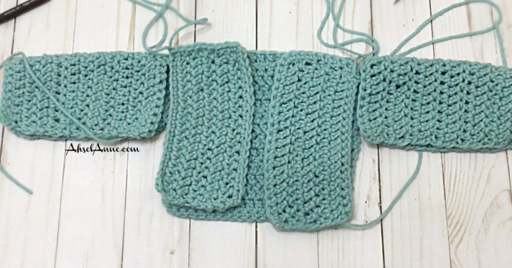 Crochet Baby Cardigan - Beginner Crochet Pattern - 0-3 Mon.- Ahsel Anne