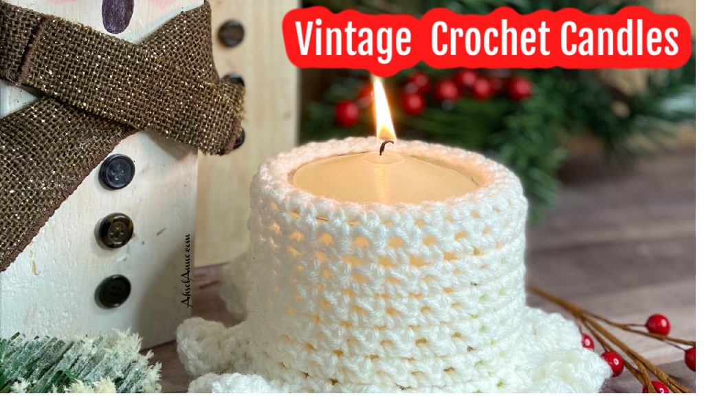 Crochet Vintage Candle