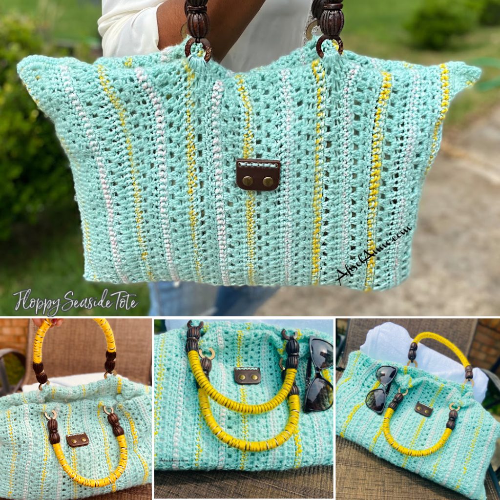 Floppy Seaside Tote | Crochet Beach Bag | Oversized Tote | Ahsel Anne