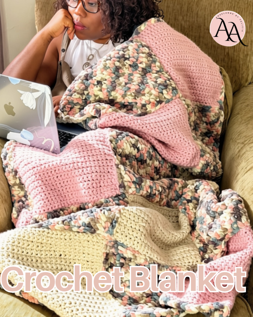 How to Crochet A Blanket: Patch Quilt Pattern - Ahsel Anne